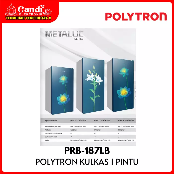 KULKAS 1 PINTU POLYTRON